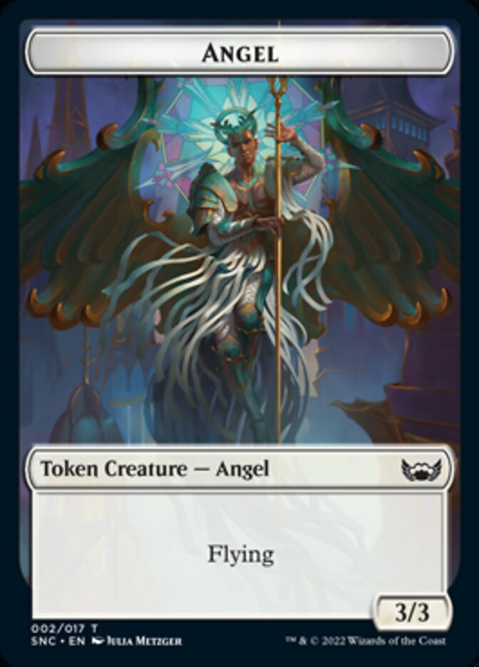 Cat // Angel Double-sided Token [Streets of New Capenna Tokens] | Devastation Store
