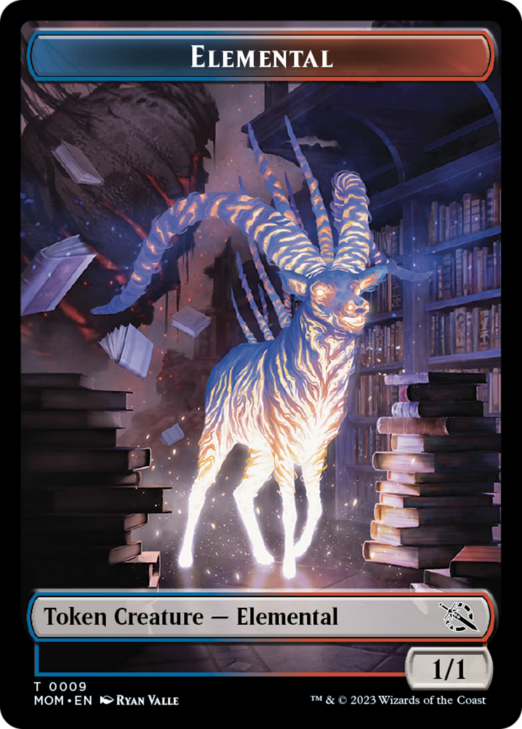 Elemental (9) // Phyrexian Saproling Double-Sided Token [March of the Machine Tokens] | Devastation Store