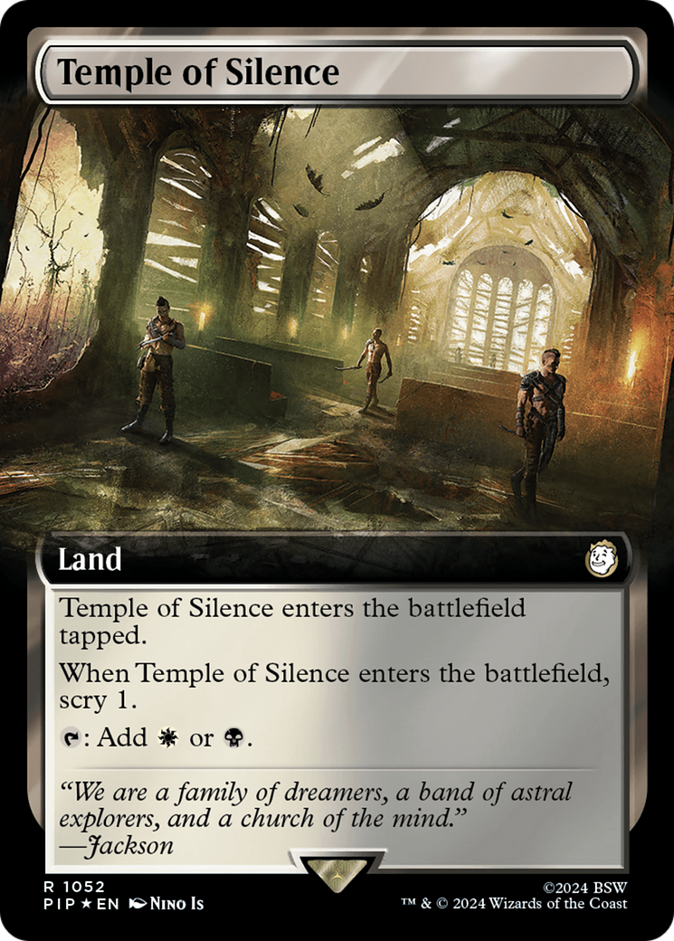 Temple of Silence (Extended Art) (Surge Foil) [Fallout] | Devastation Store