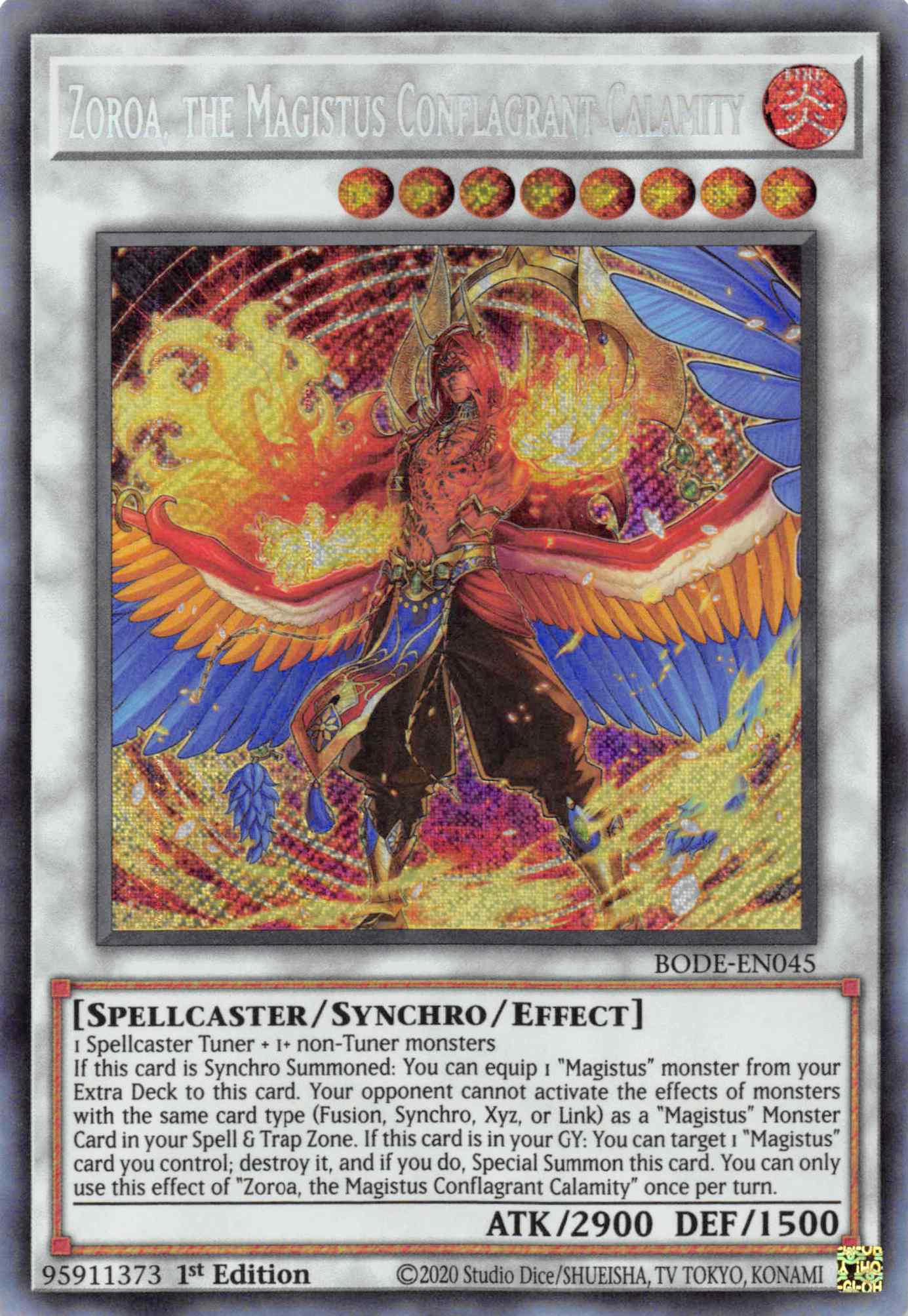 Zoroa, the Magistus Conflagrant Calamity [BODE-EN045] Secret Rare | Devastation Store