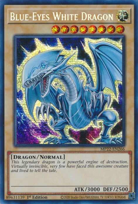 Blue-Eyes White Dragon [MP22-EN266] Prismatic Secret Rare | Devastation Store