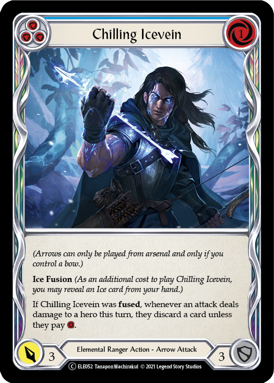 Chilling Icevein (Blue) [U-ELE052] Unlimited Normal | Devastation Store