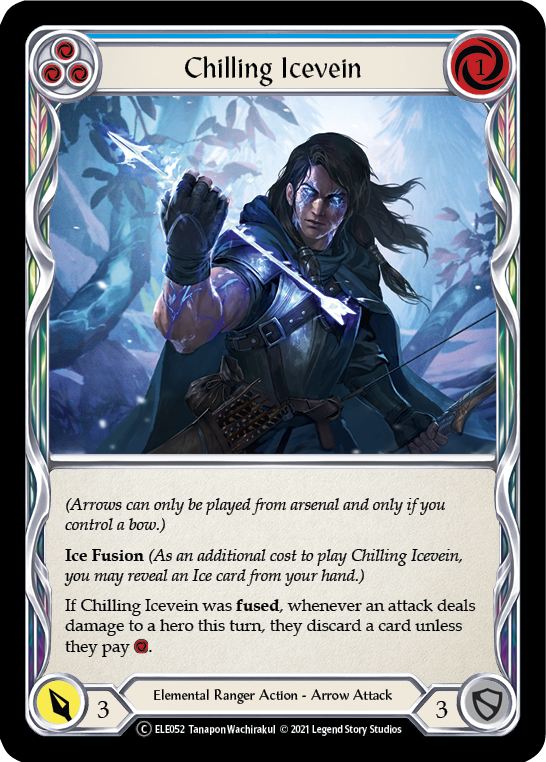 Chilling Icevein (Blue) [U-ELE052] Unlimited Rainbow Foil | Devastation Store
