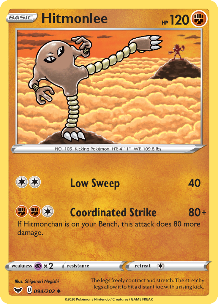 Hitmonlee (094/202) [Sword & Shield: Base Set] | Devastation Store