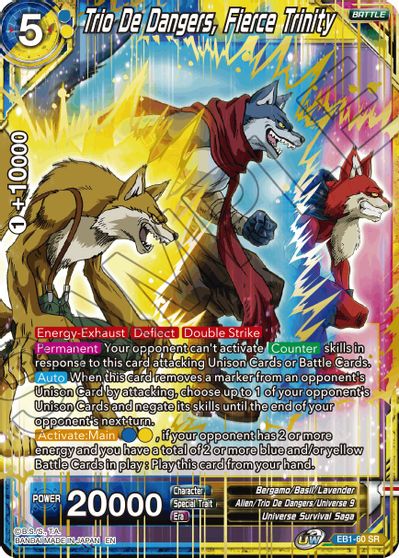 Trio De Dangers, Fierce Trinity (EB1-060) [Battle Evolution Booster] | Devastation Store