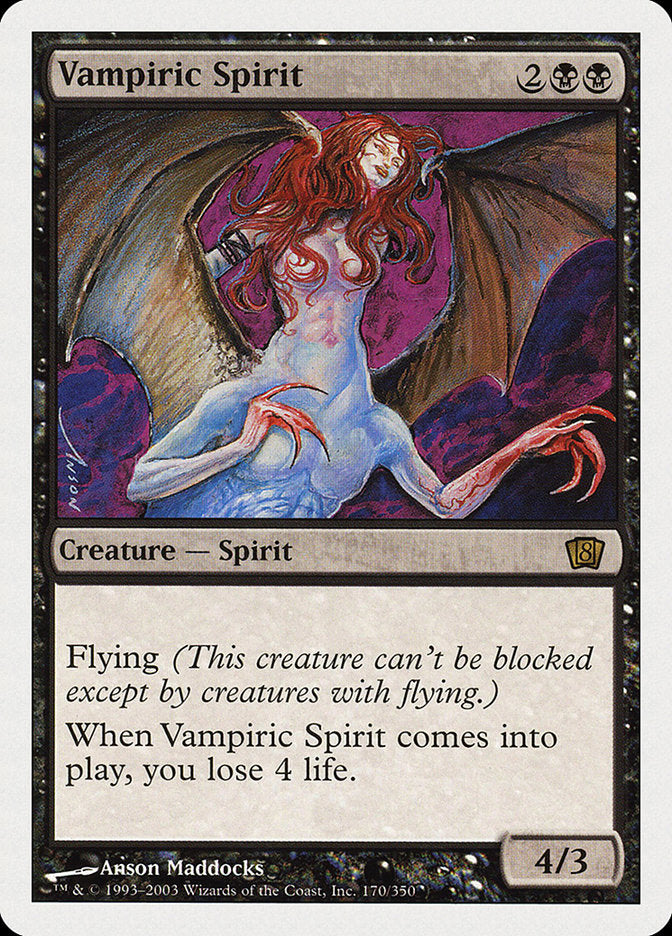 Vampiric Spirit (8th Edition) [Oversize Cards] | Devastation Store