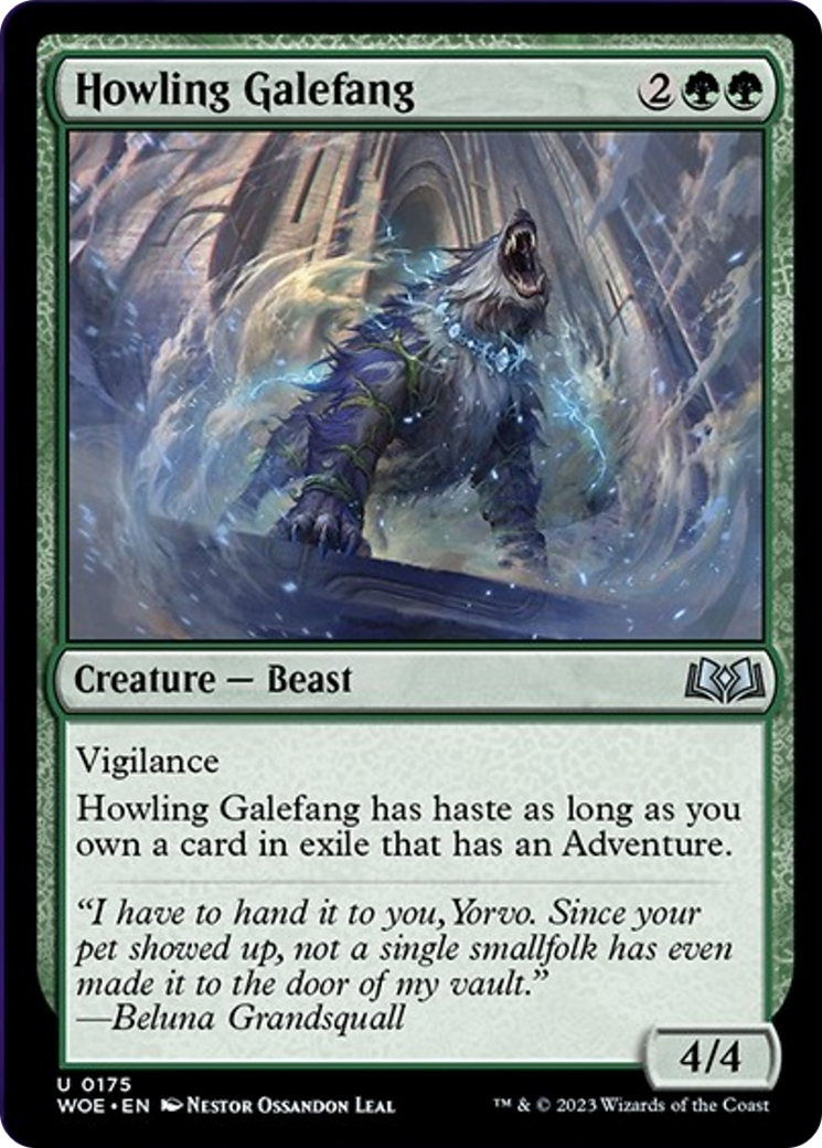 Howling Galefang [Wilds of Eldraine] | Devastation Store