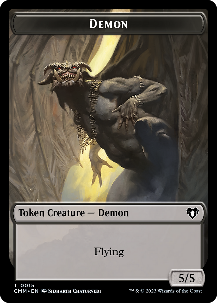 Demon Token [Commander Masters Tokens] | Devastation Store