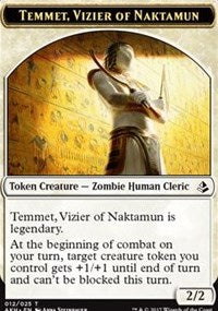 Temmet, Vizier of Naktamun // Zombie Token [Amonkhet Tokens] | Devastation Store