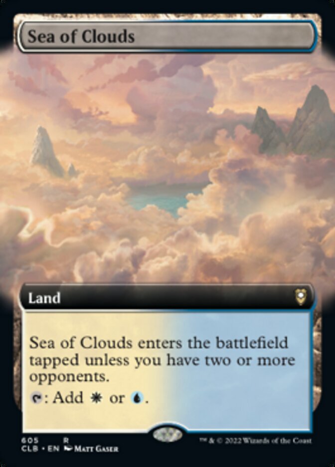 Sea of Clouds (Extended Art) [Commander Legends: Battle for Baldur's Gate] | Devastation Store