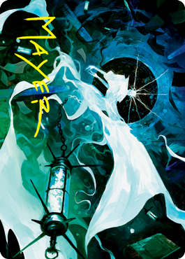 Thirst for Discovery Art Card (Gold-Stamped Signature) [Innistrad: Crimson Vow Art Series] | Devastation Store