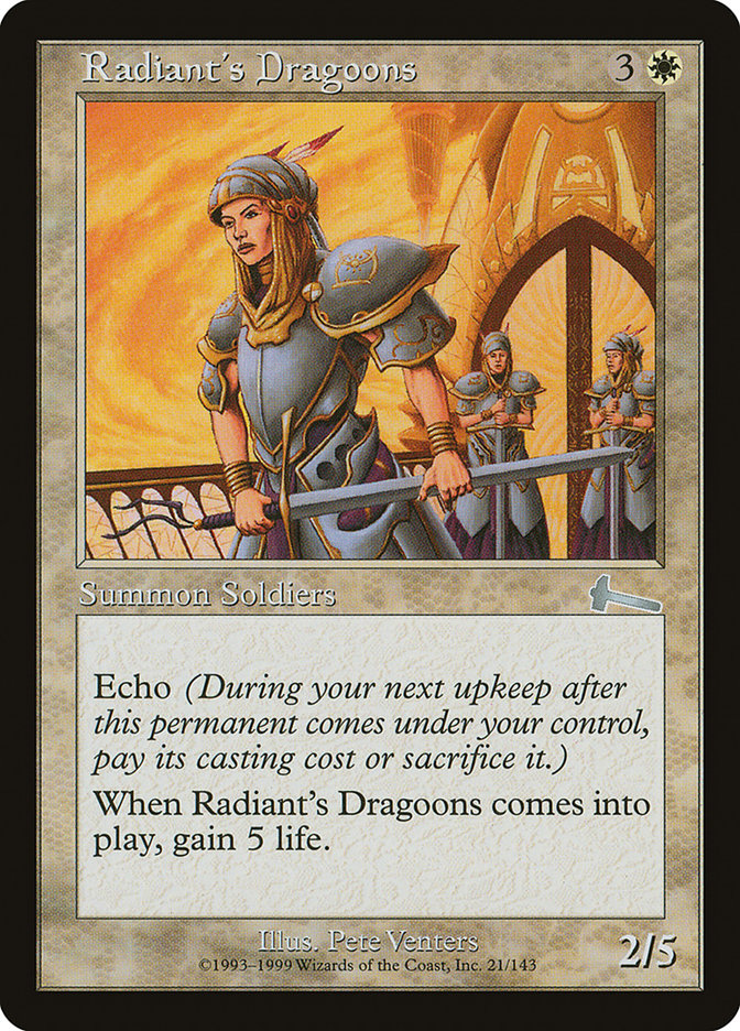 Radiant's Dragoons [Urza's Legacy] - Devastation Store | Devastation Store