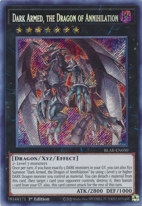 Dark Armed, the Dragon of Annihilation [BLAR-EN050] Secret Rare | Devastation Store