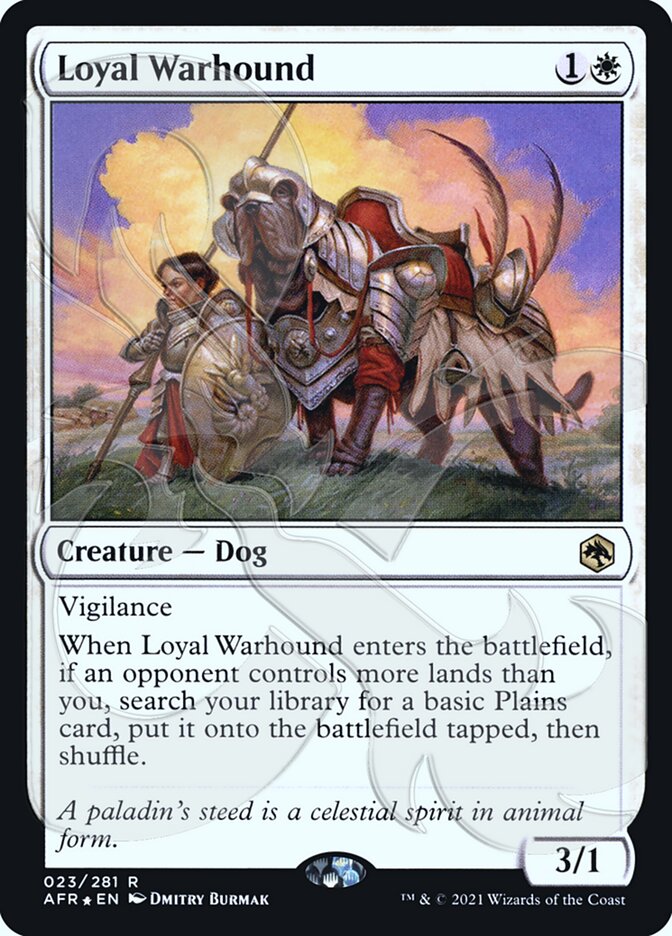 Loyal Warhound (Ampersand Promo) [Dungeons & Dragons: Adventures in the Forgotten Realms Promos] | Devastation Store