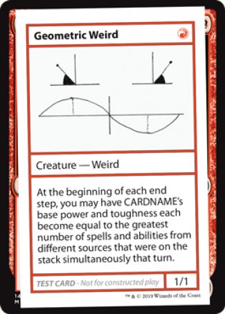 Geometric Weird (2021 Edition) [Mystery Booster Playtest Cards] | Devastation Store
