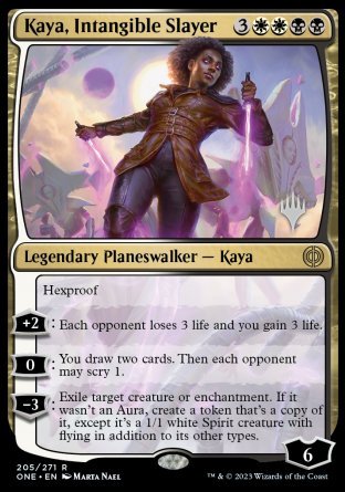 Kaya, Intangible Slayer (Promo Pack) [Phyrexia: All Will Be One Promos] | Devastation Store