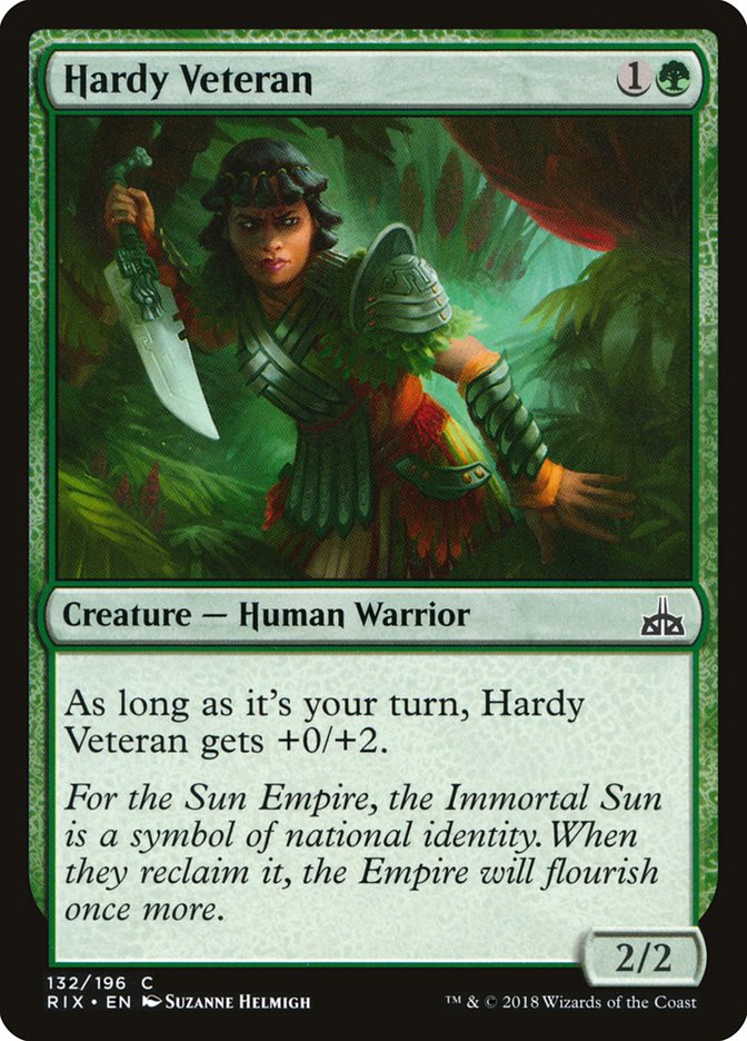 Hardy Veteran [Rivals of Ixalan] - Devastation Store | Devastation Store