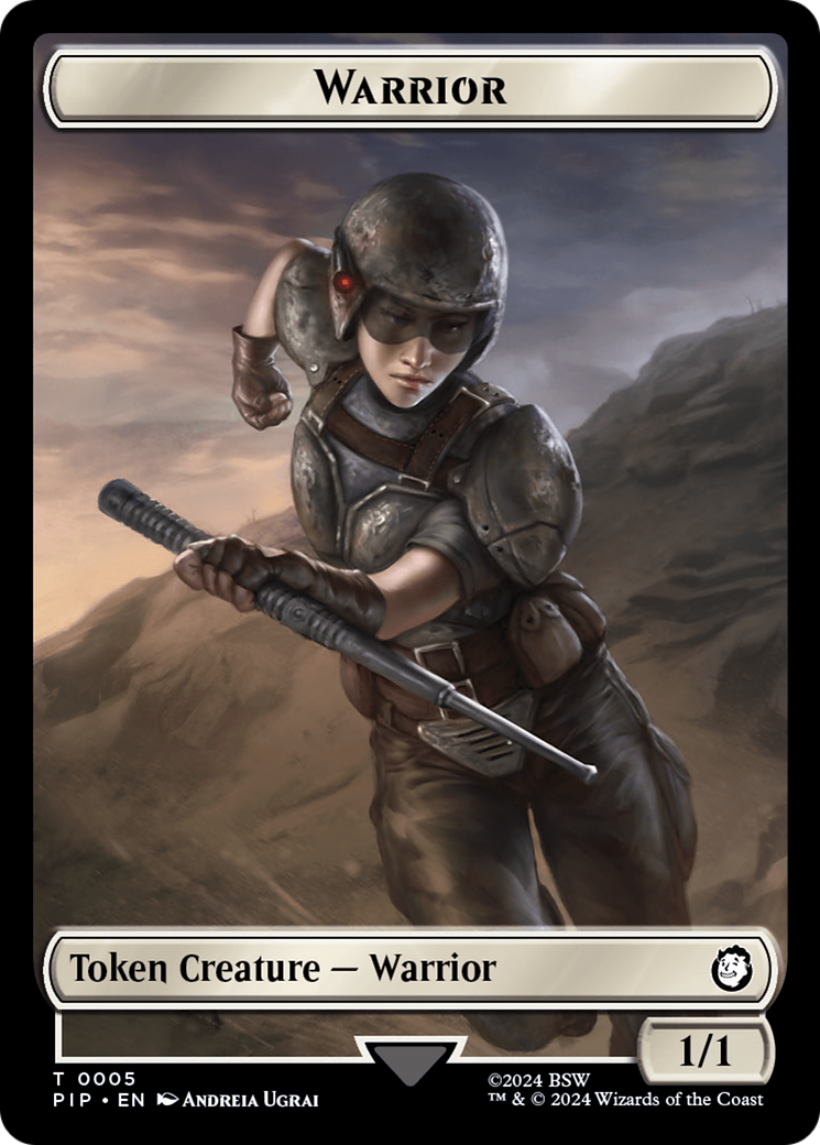 Treasure (0018) // Warrior Double-Sided Token [Fallout Tokens] | Devastation Store