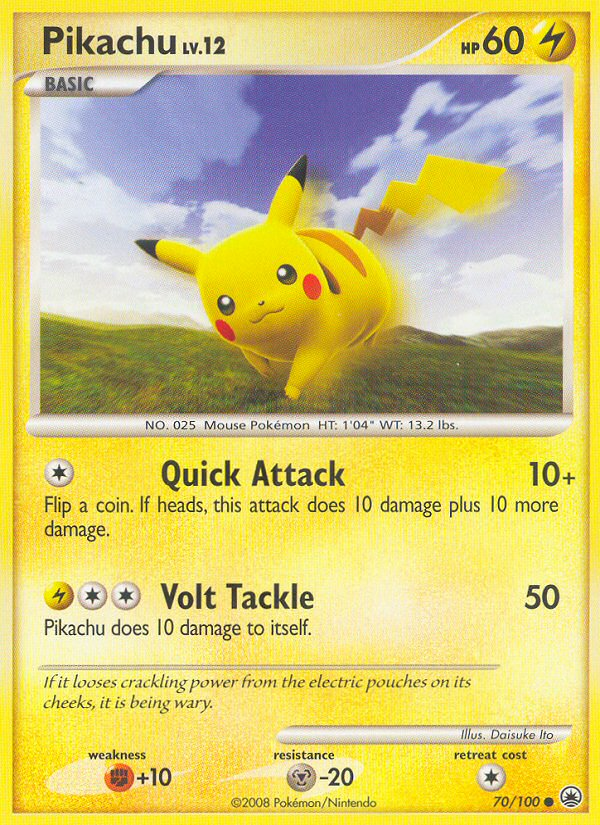 Pikachu (70/100) [Diamond & Pearl: Majestic Dawn] | Devastation Store