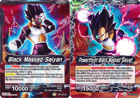 Black Masked Saiyan // Powerthirst Black Masked Saiyan (Giant Card) (BT5-105) [Oversized Cards] | Devastation Store