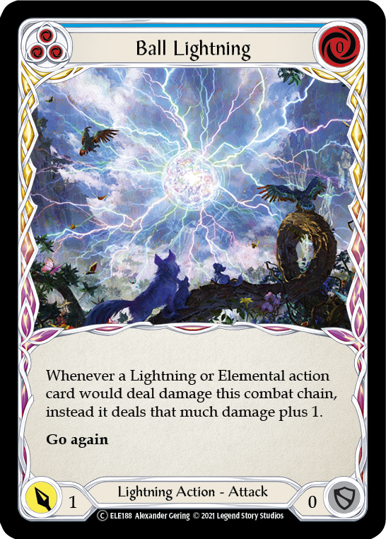 Ball Lightning (Blue) [U-ELE188] Unlimited Rainbow Foil | Devastation Store