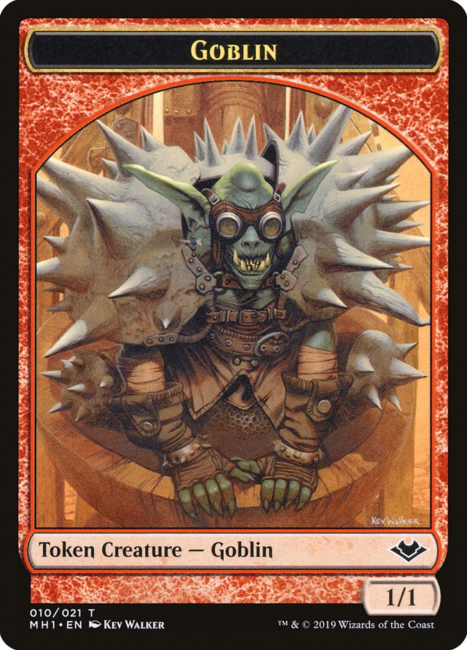 Goblin (010) // Wrenn and Six Emblem Double-sided Token [Modern Horizons Tokens] | Devastation Store