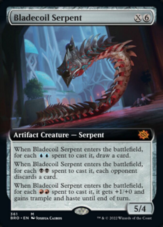 Bladecoil Serpent (Extended Art) [The Brothers' War] | Devastation Store