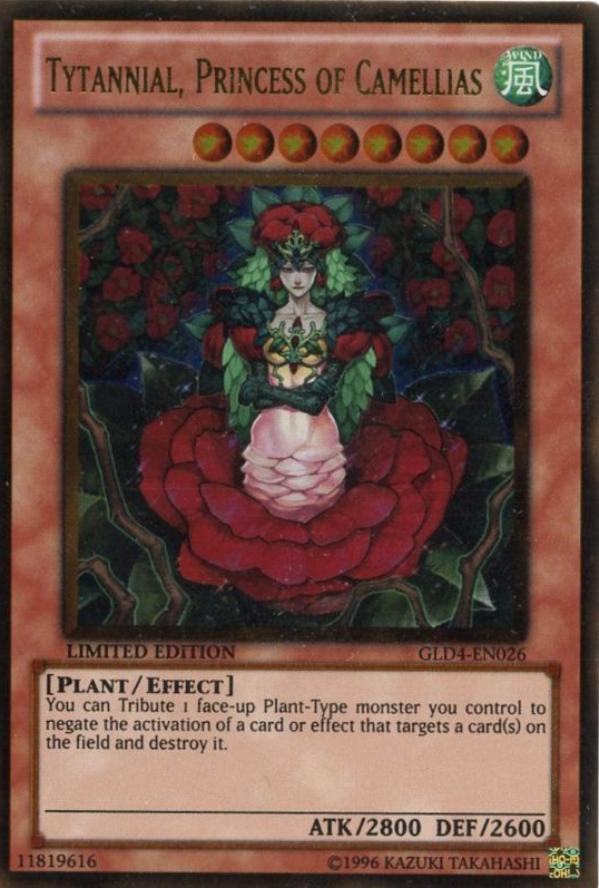 Tytannial, Princess of Camellias [GLD4-EN026] Gold Rare | Devastation Store