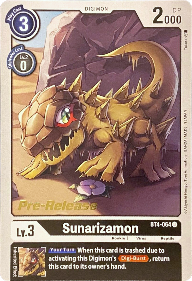 Sunarizamon [BT4-064] [Great Legend Pre-Release Promos] | Devastation Store
