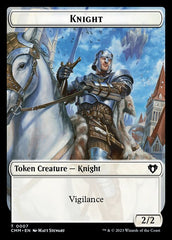 Treasure // Knight Double-Sided Token [Commander Masters Tokens] | Devastation Store