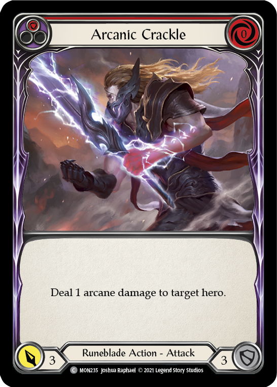 Arcanic Crackle (Red) [MON235] 1st Edition Normal - Devastation Store | Devastation Store