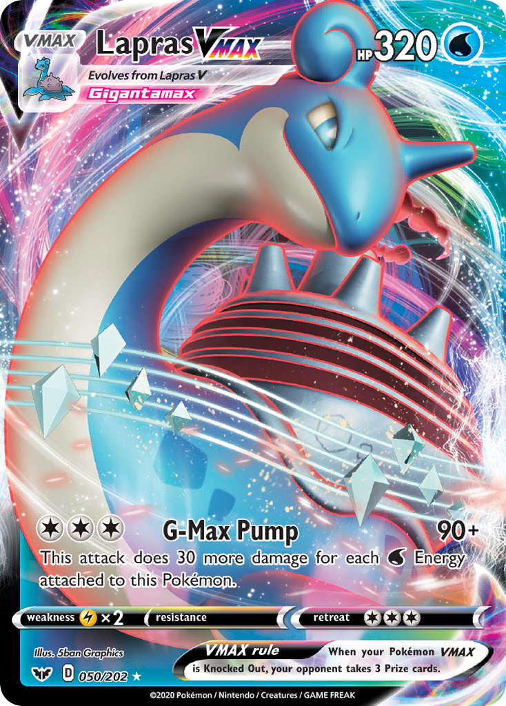 Lapras VMAX (050/202) [Sword & Shield: Base Set] | Devastation Store