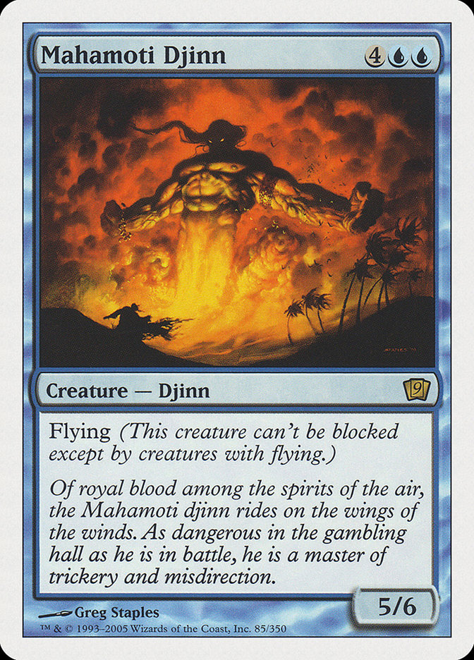 Mahamoti Djinn (9th Edition) [Oversize Cards] | Devastation Store