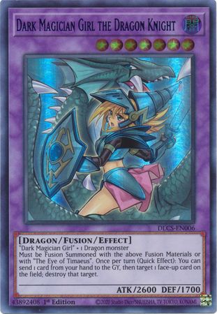 Dark Magician Girl the Dragon Knight (Alternate Art) (Green) [DLCS-EN006] Ultra Rare | Devastation Store
