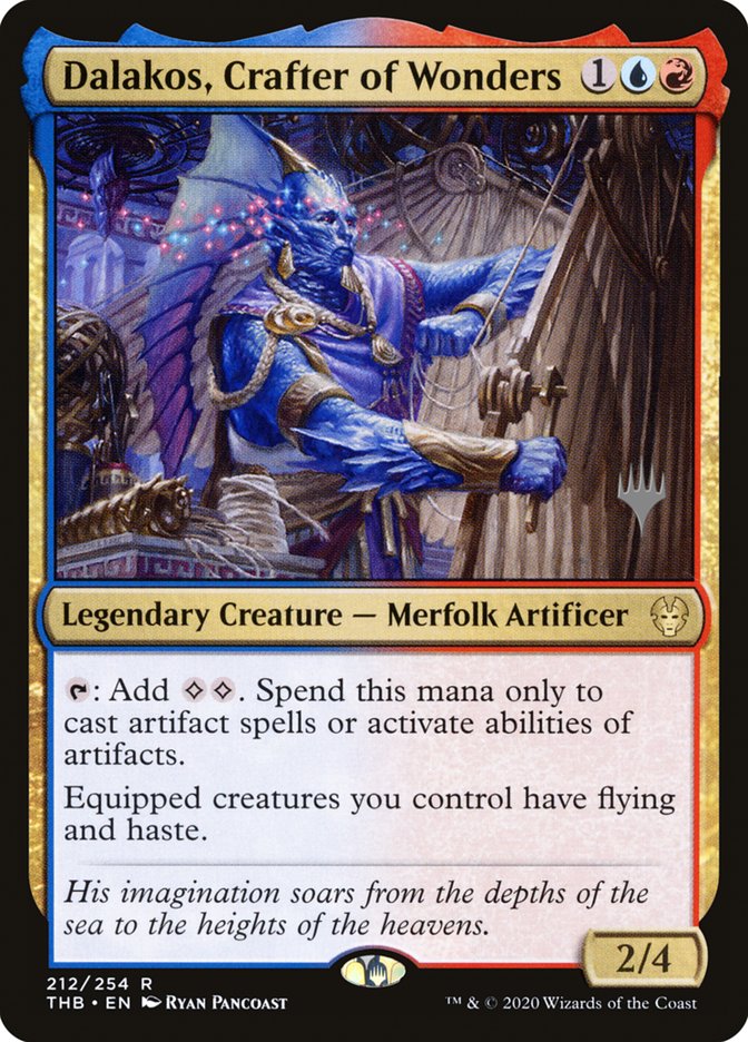 Dalakos, Crafter of Wonders (Promo Pack) [Theros Beyond Death Promos] | Devastation Store