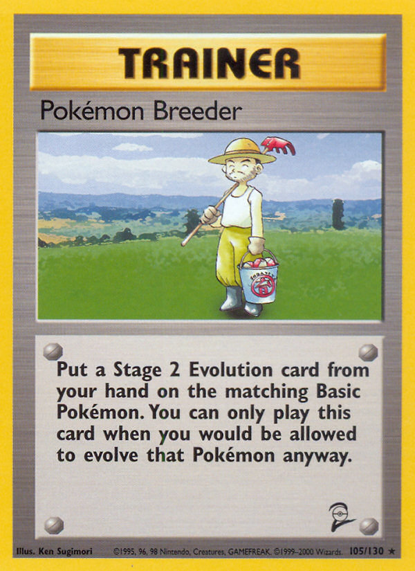 Pokemon Breeder (105/130) [Base Set 2] | Devastation Store