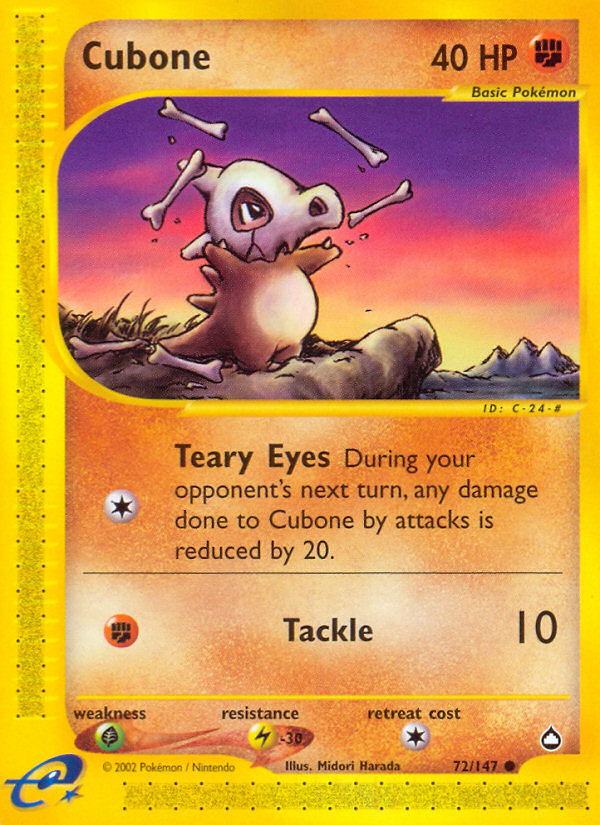 Cubone (72/147) [Aquapolis] | Devastation Store