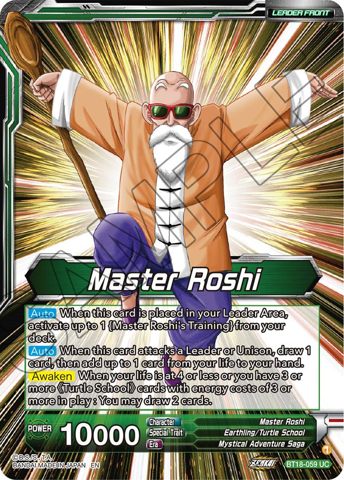 Master Roshi // Son Goku, Krillin, Yamcha, & Master Roshi, Reunited (BT18-059) [Dawn of the Z-Legends Prerelease Promos] | Devastation Store