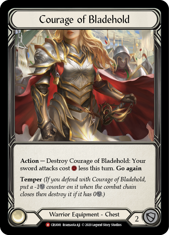Courage of Bladehold [CRU081] 1st Edition Cold Foil - Devastation Store | Devastation Store