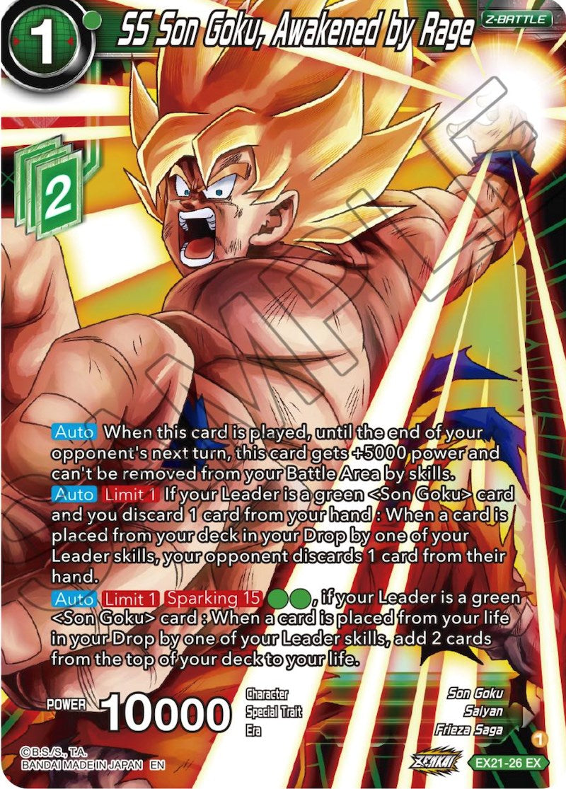 SS Son Goku, Awakened by Rage (EX21-26) [5th Anniversary Set] | Devastation Store