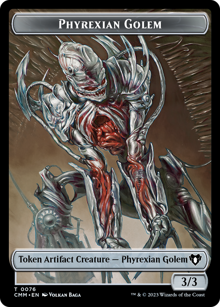 Phyrexian Golem // Ox Double-Sided Token [Commander Masters Tokens] | Devastation Store