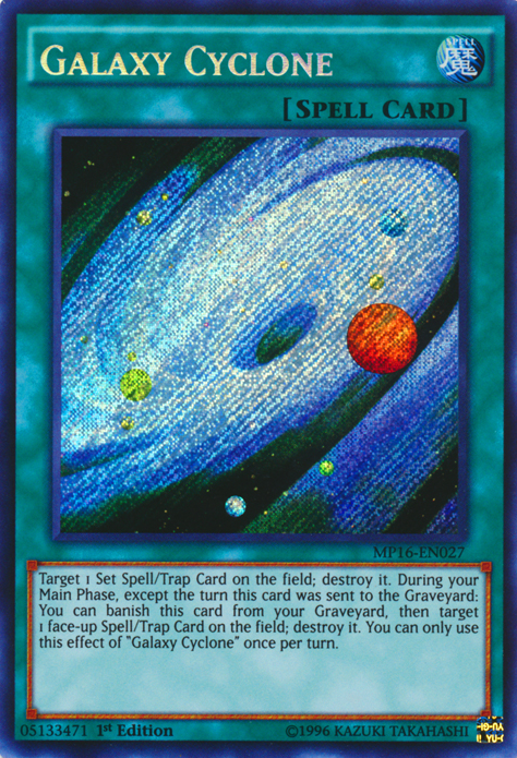 Galaxy Cyclone [MP16-EN027] Secret Rare | Devastation Store