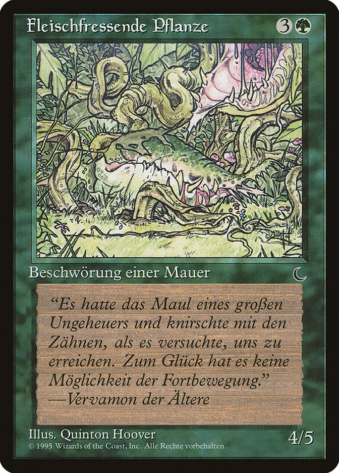 Carnivorous Plant (German) - "Fleischfressende Pflanze" [Renaissance] | Devastation Store