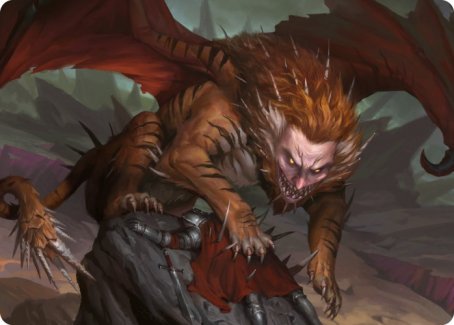 Manticore Art Card [Dungeons & Dragons: Adventures in the Forgotten Realms Art Series] | Devastation Store