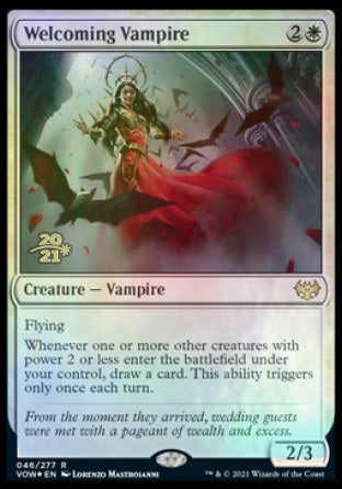 Welcoming Vampire [Innistrad: Crimson Vow Prerelease Promos] | Devastation Store