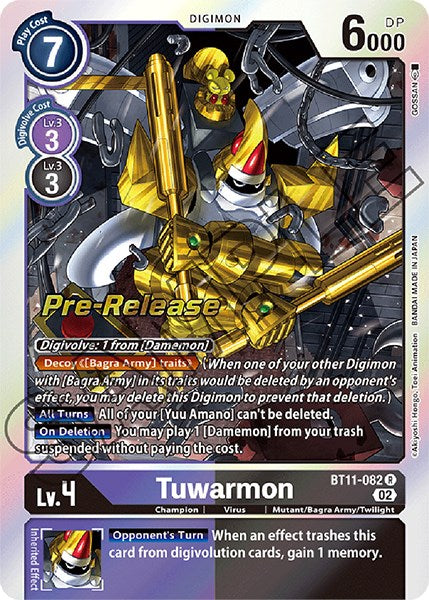 Tuwarmon [BT11-082] [Dimensional Phase Pre-Release Promos] | Devastation Store