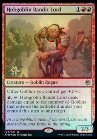 Hobgoblin Bandit Lord [Dungeons & Dragons: Adventures in the Forgotten Realms Prerelease Promos] | Devastation Store