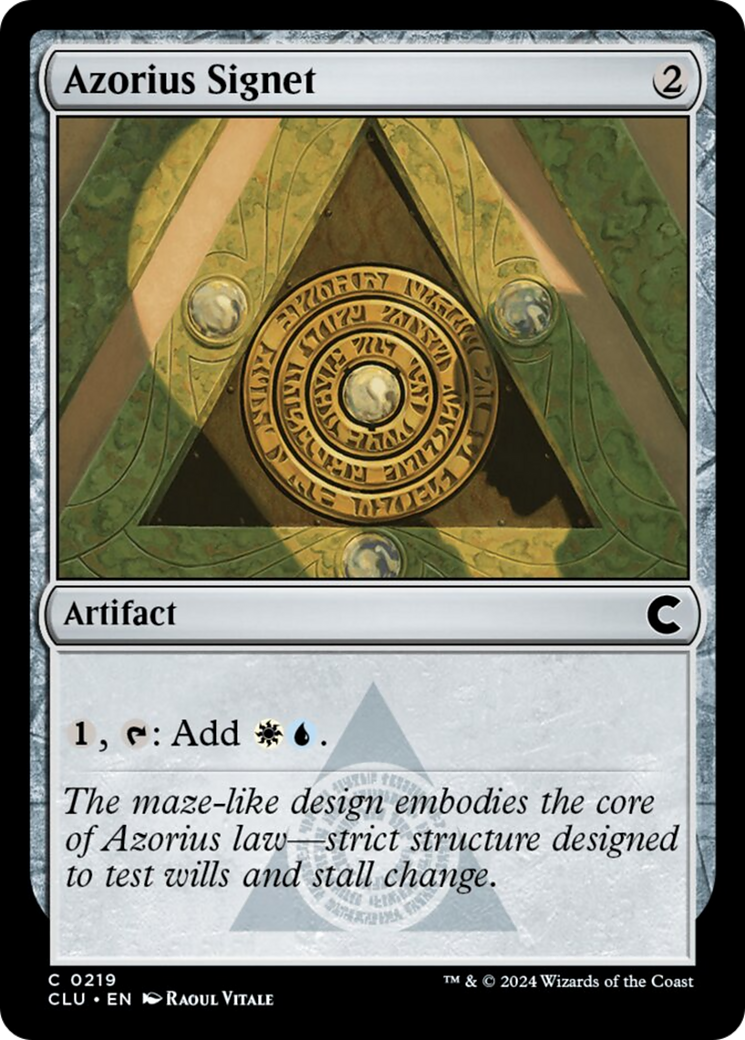 Azorius Signet [Ravnica: Clue Edition] | Devastation Store