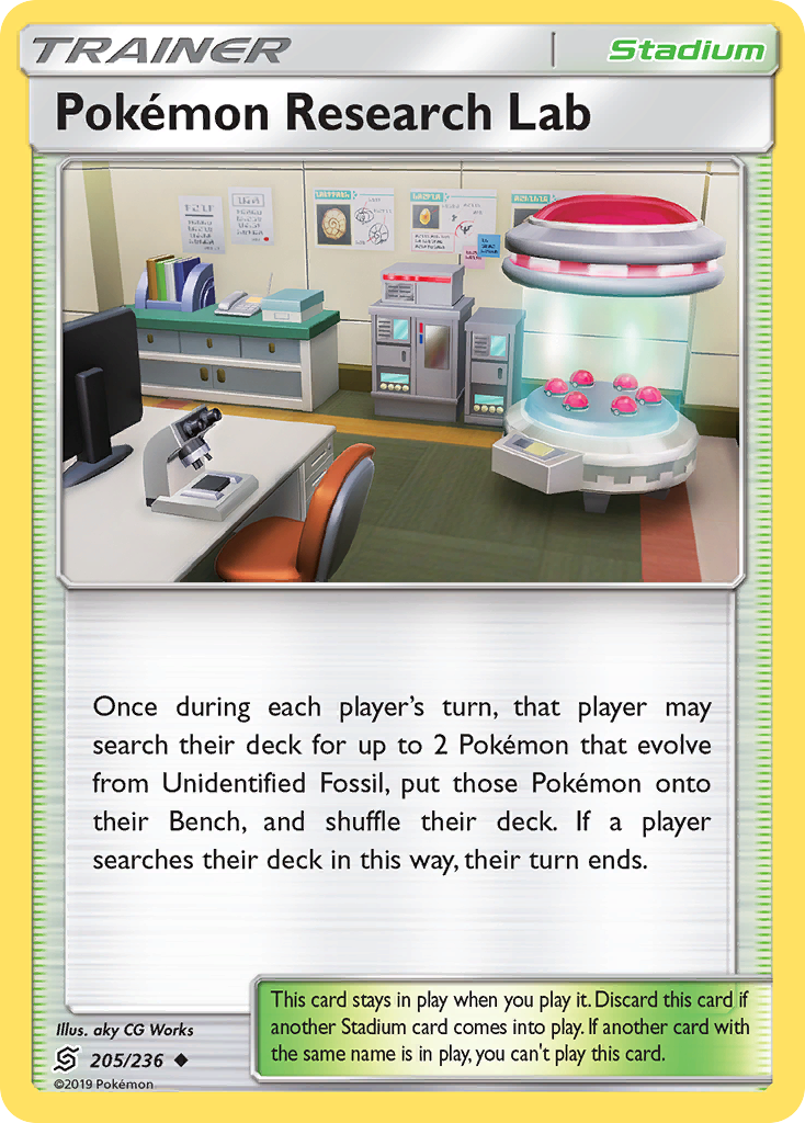 Pokemon Research Lab (205/236) [Sun & Moon: Unified Minds] | Devastation Store