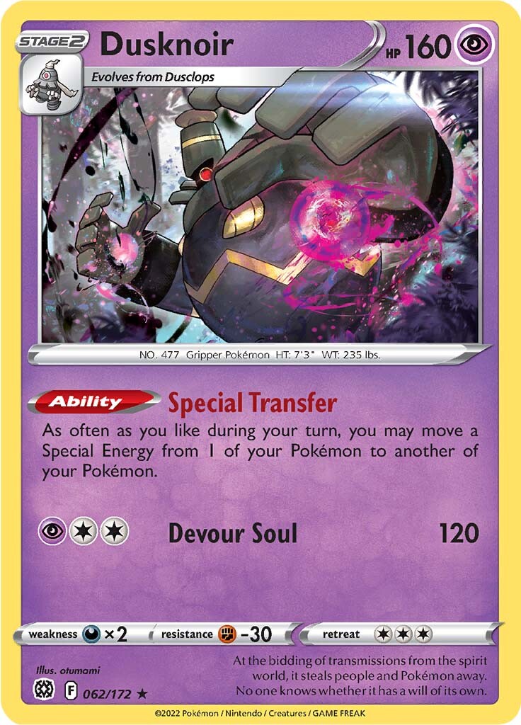 Dusknoir (062/172) [Sword & Shield: Brilliant Stars] | Devastation Store